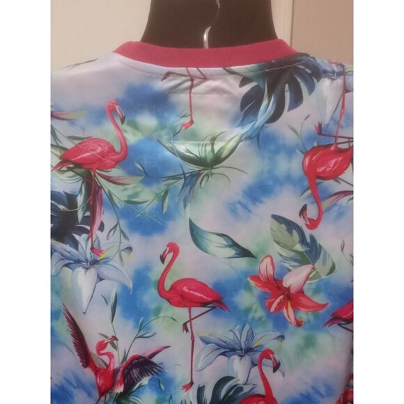 Good Vibes by Drill Hawaiian Shirt  Mens XL Multicolor Short Sleeve Crew Neck - Picture 7 of 11